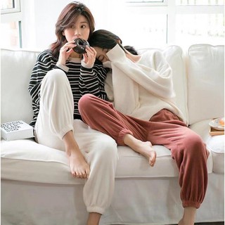Set 2 Quần Nhung D.Studio dáng Jogger bo gấu