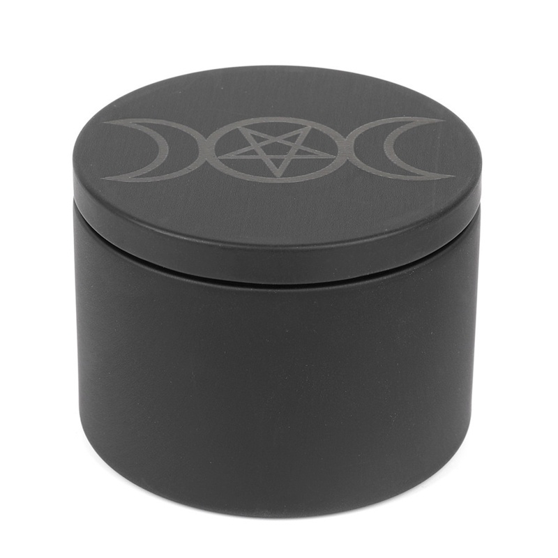 Hộp Kim Loại Tròn Đựng Trang Sức Đa Năng Giá Đỡ