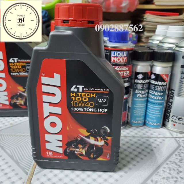 Nhớt Motul H-Tech 100 10w40 1 lít 100% tổng hợp