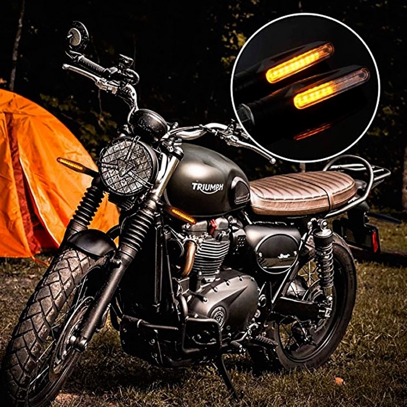 [2 Pcs Pack / Motorcycle Super Bright Led Bulbs][12V Moto Flowing Water Blinker Lights / Moto Turn Signal Bulbs]