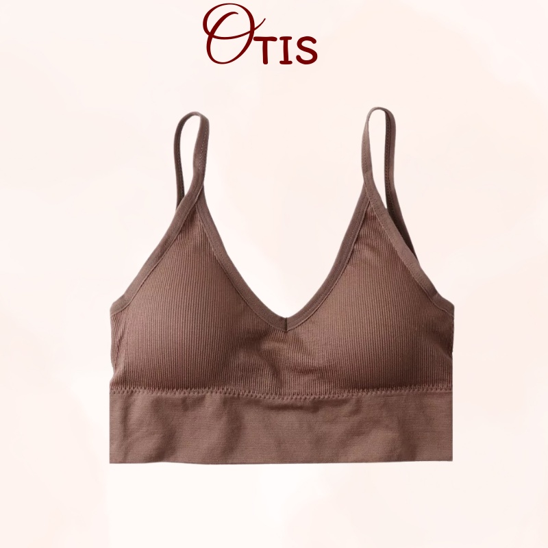 Áo lót ngực cotton co dãn 4 chiều đệm mỏng hở lưng sexy cho nữ OTIS - 367