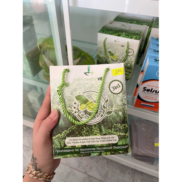 cafe xanh.290k giảm còn 200k