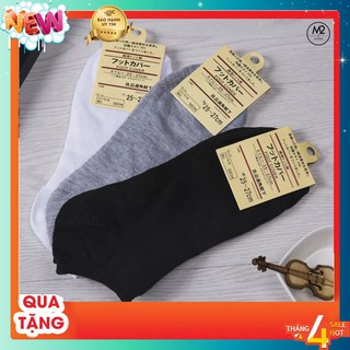 Vớ Tất Nam Nữ Nhật Cotton 100% Ba Màu Cơ Bản Cực Mỏng Hiruma - TCN02