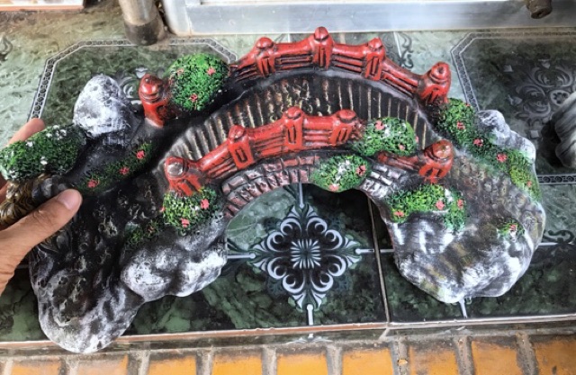 CẦU TRANG TRÍ HỒ CÁ NON BỘ DÀI 30x14x13CM