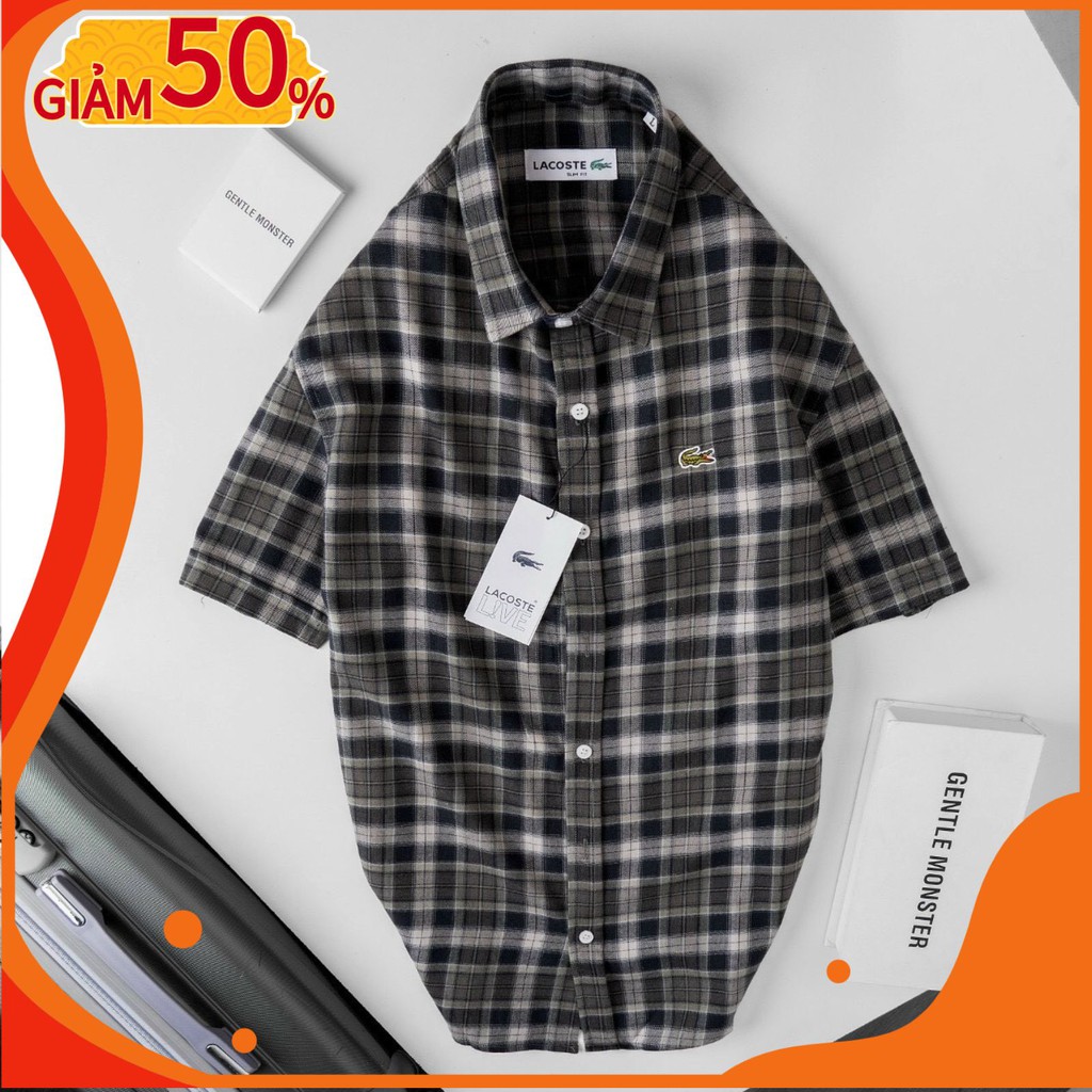 Áo Sơ Mi Ngắn Tay Nam Công Sở Shirt LC Oxford Sọc Caro Màu Basic Hè 2021 [HÀNG CAO CẤP]