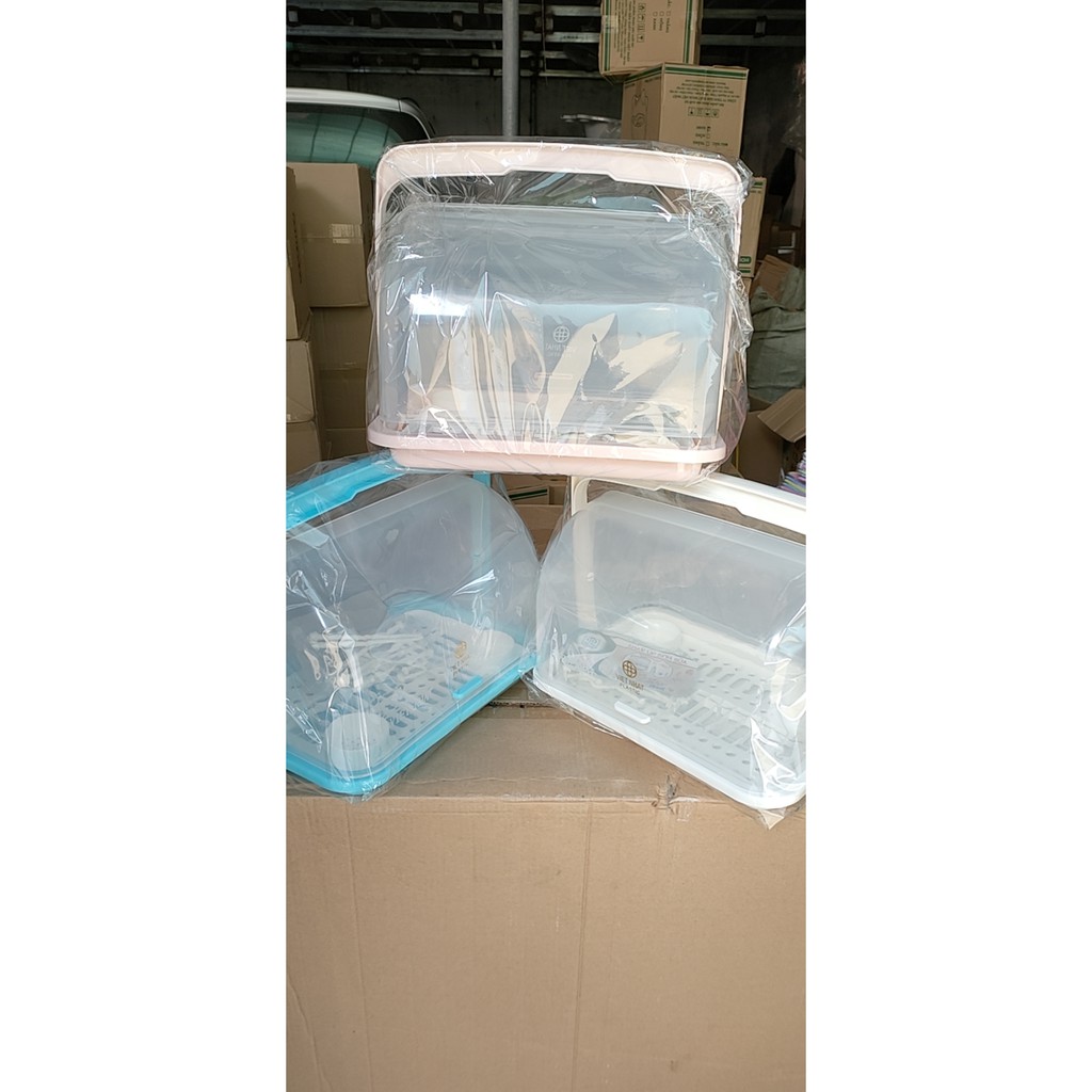 Úp Bình Sữa Cao Cấp Việt Nhật có nắp Đậy Thông Thoáng