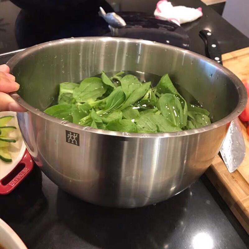 Tô trộn bột làm bánh đánh trứng âu đánh bột Inox cao cấp 3 chiếc