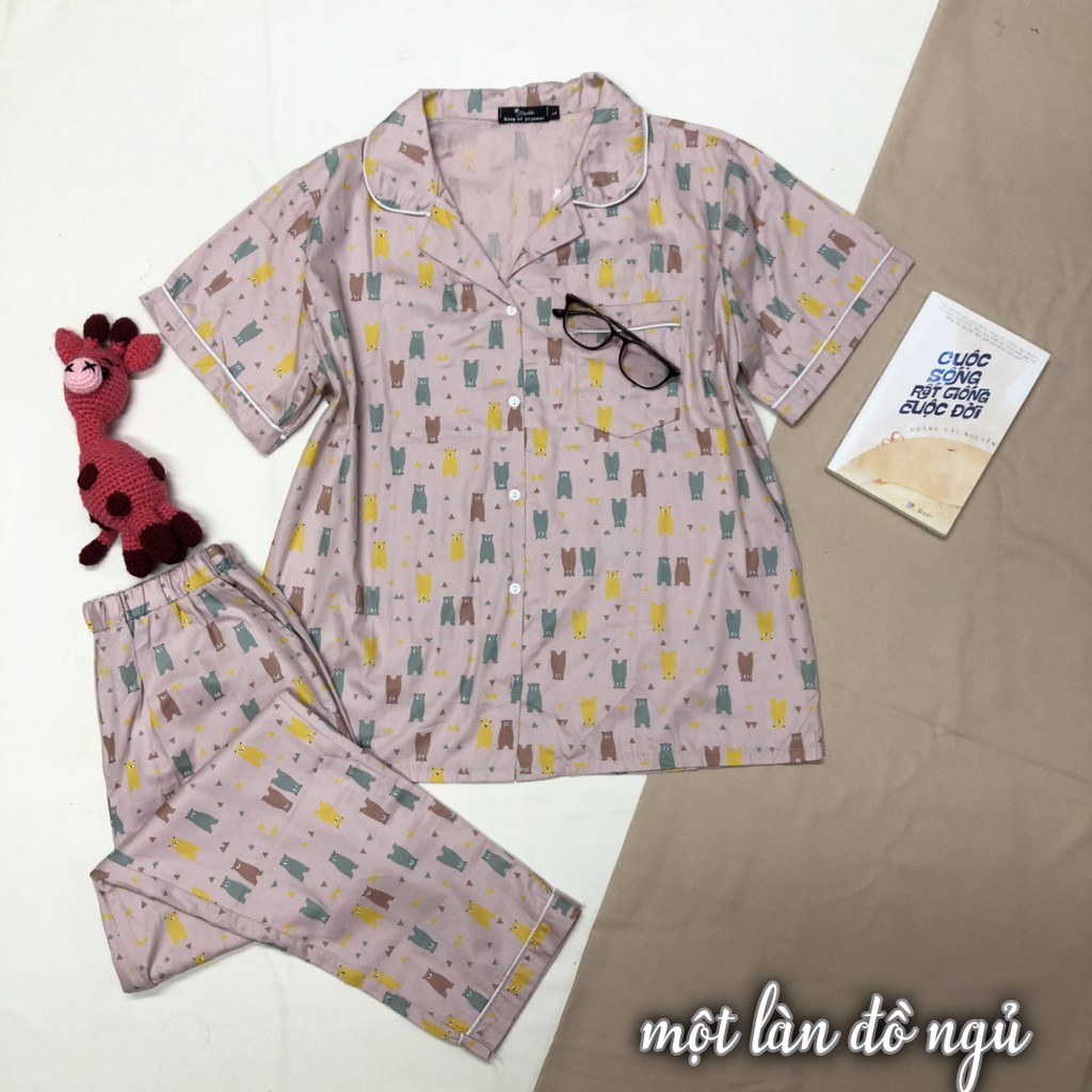 ĐỒ NGỦ THÔ -Áo cộc quần dài | BigBuy360 - bigbuy360.vn