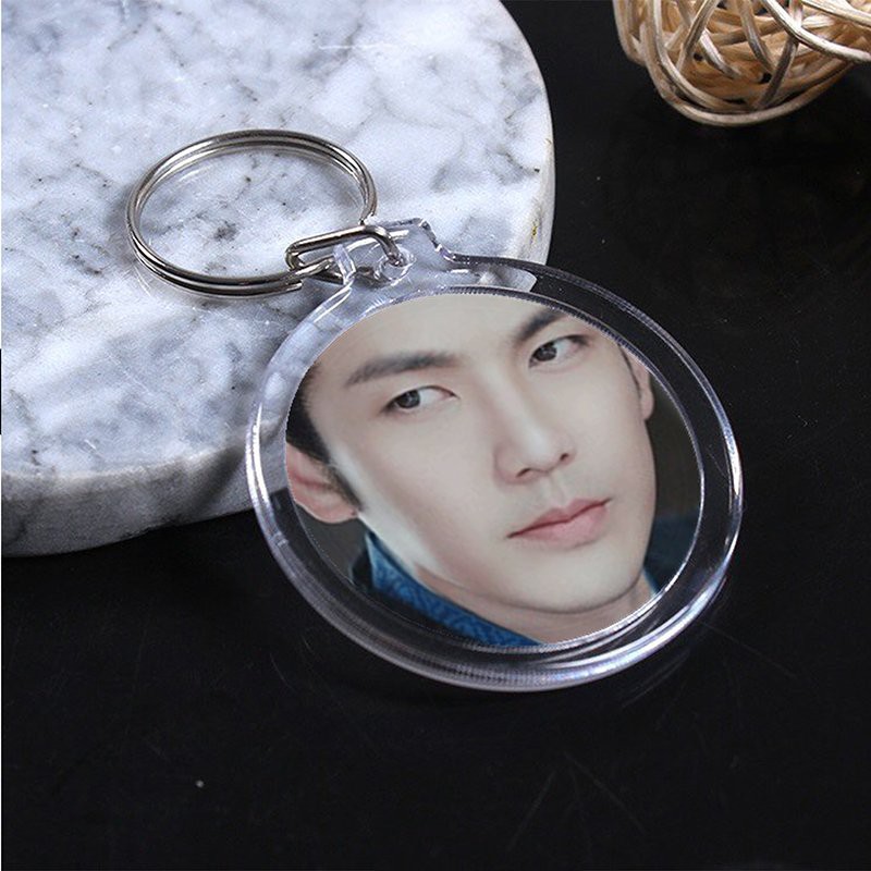 ( Tròn ) Móc treo chìa khóa in hình CHUNG HÁN LƯƠNG idol thần tượng đáng yêu tiện lợi