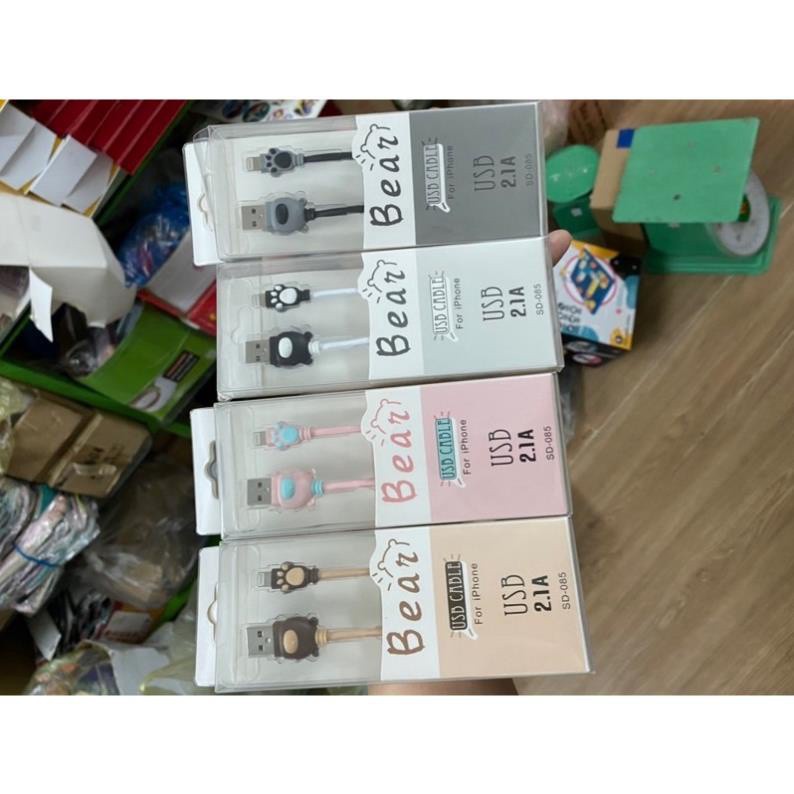 DÂY SẠC NHANH IP CHỐNG ĐỨT HÌNH GẤU KUTE BEAR
