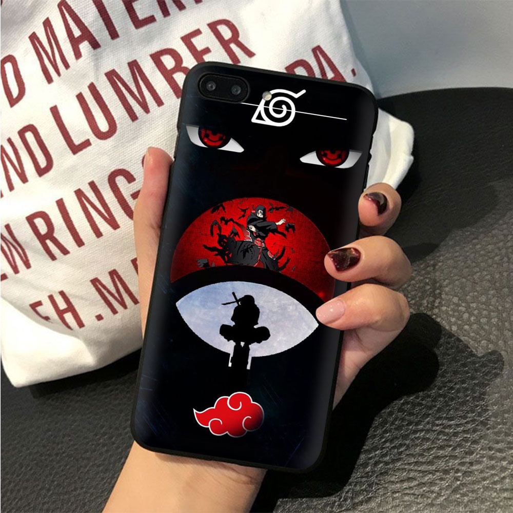 Ốp Điện Thoại silicone Mềm Hình uchiha clan Cho iphone 5 5s 6 6s 7 8 plus se cc16