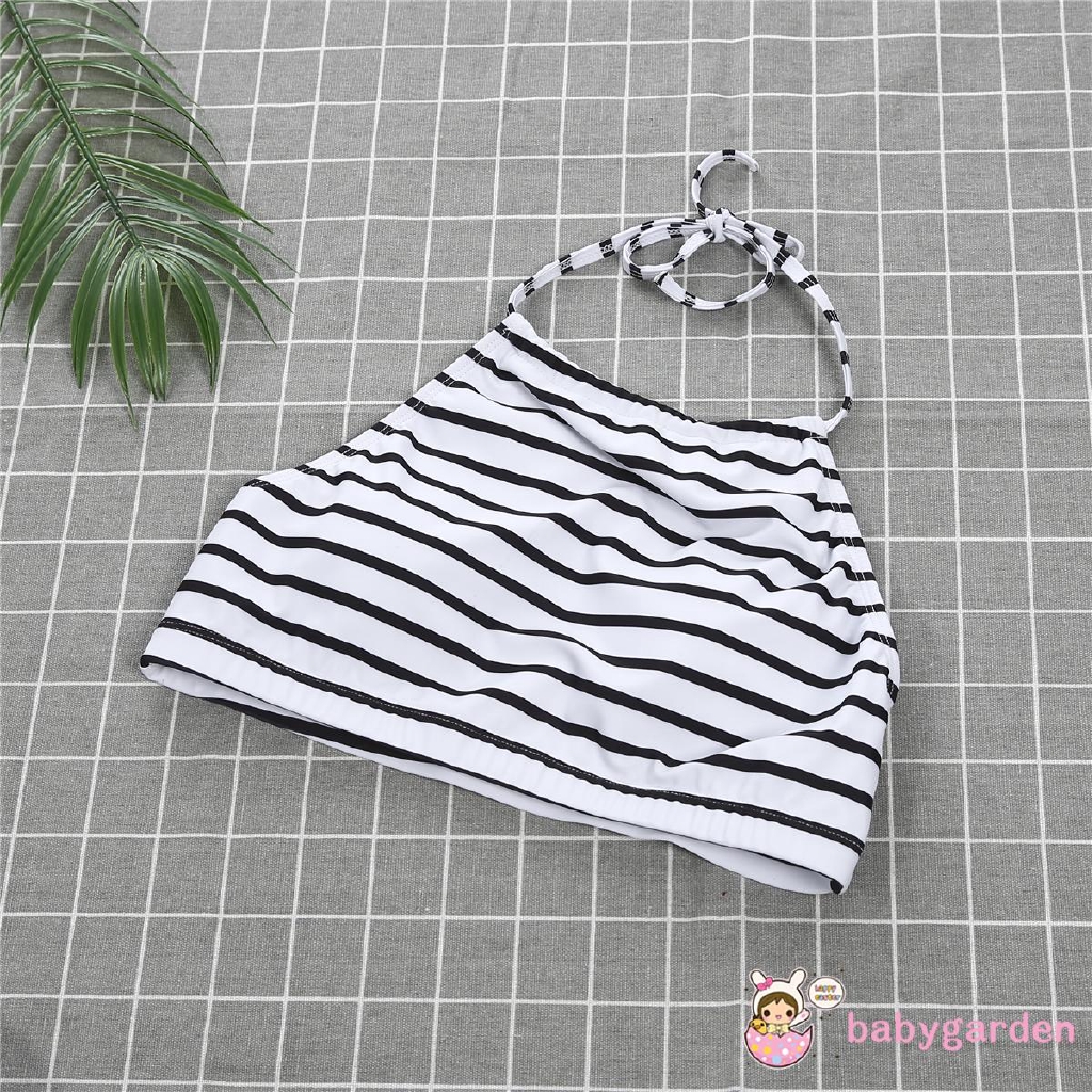 Bộ bikini hai mảnh kẻ sọc thời trang cho mẹ và bé