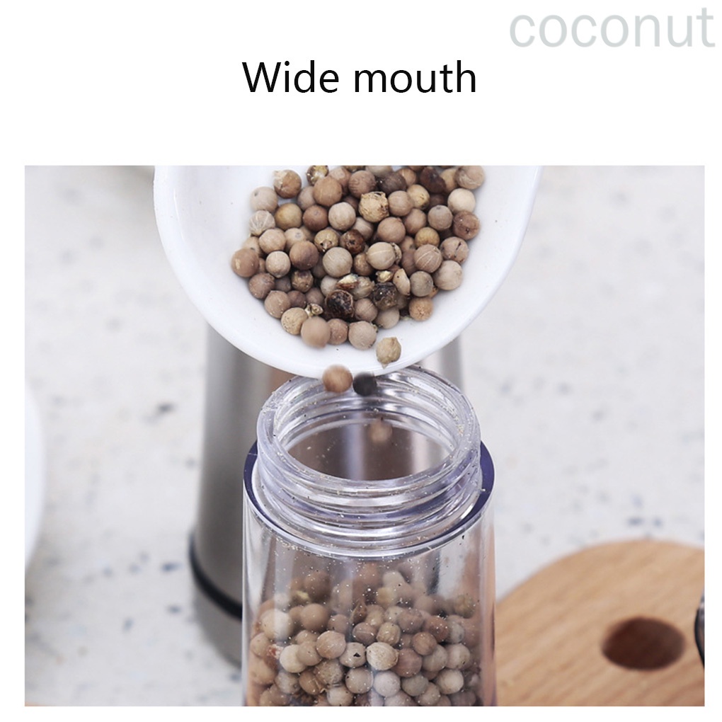 Máy Xay Tiêu / Muối Bằng Thép Không Gỉ Abs 120ml