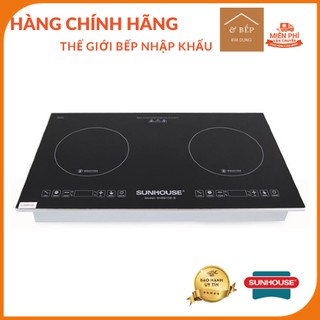 Bếp đôi điện từ sunhouse shb9101 hàng chính hãng