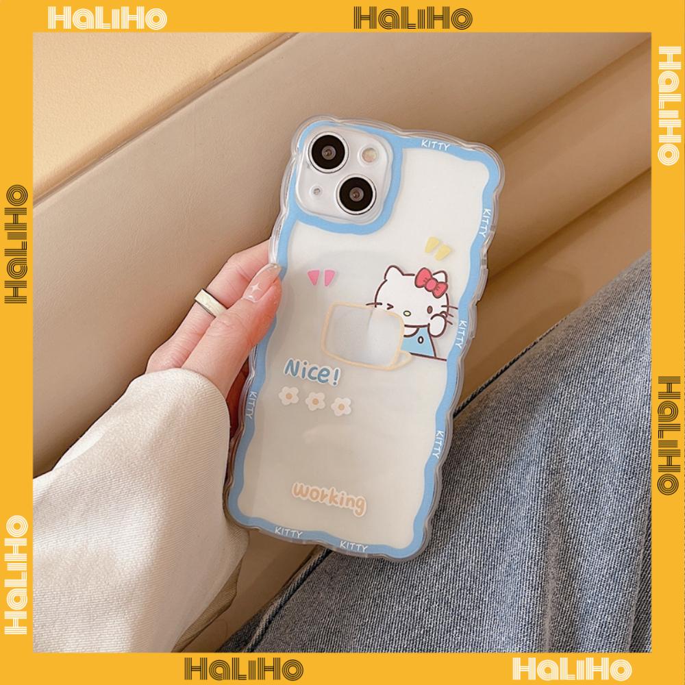 iPhone Case Silicone Soft Case Clear Case Wave Airbag Shockproof Camera Cover Protection Cartoon Cute Compatible For iPhone 11 iPhone 13 Pro Max iPhone 12 Pro Max iPhone 7 Plus xr