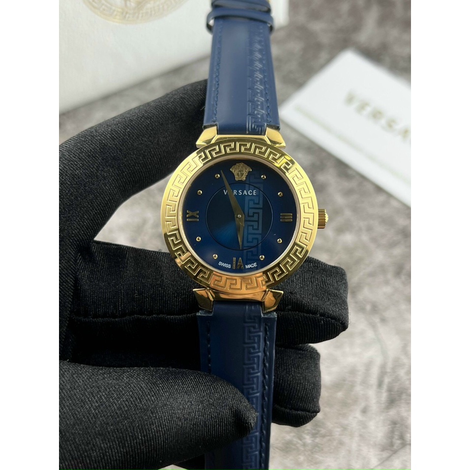 [Full Box] Đồng hồ Versace Daphnis Blue nữ cao cấp -Máy quazt-  36mm- Bảo hành 24 tháng | BigBuy360 - bigbuy360.vn