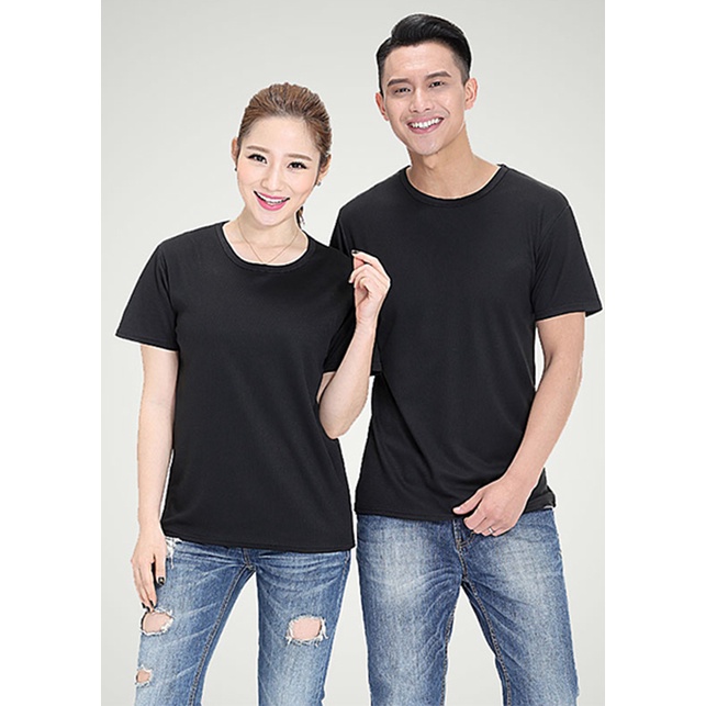 Áo thun nam,nữ trơn basic Johnsonli cổ tròn tay ngắn, 2 màu. vải cotton co giãn