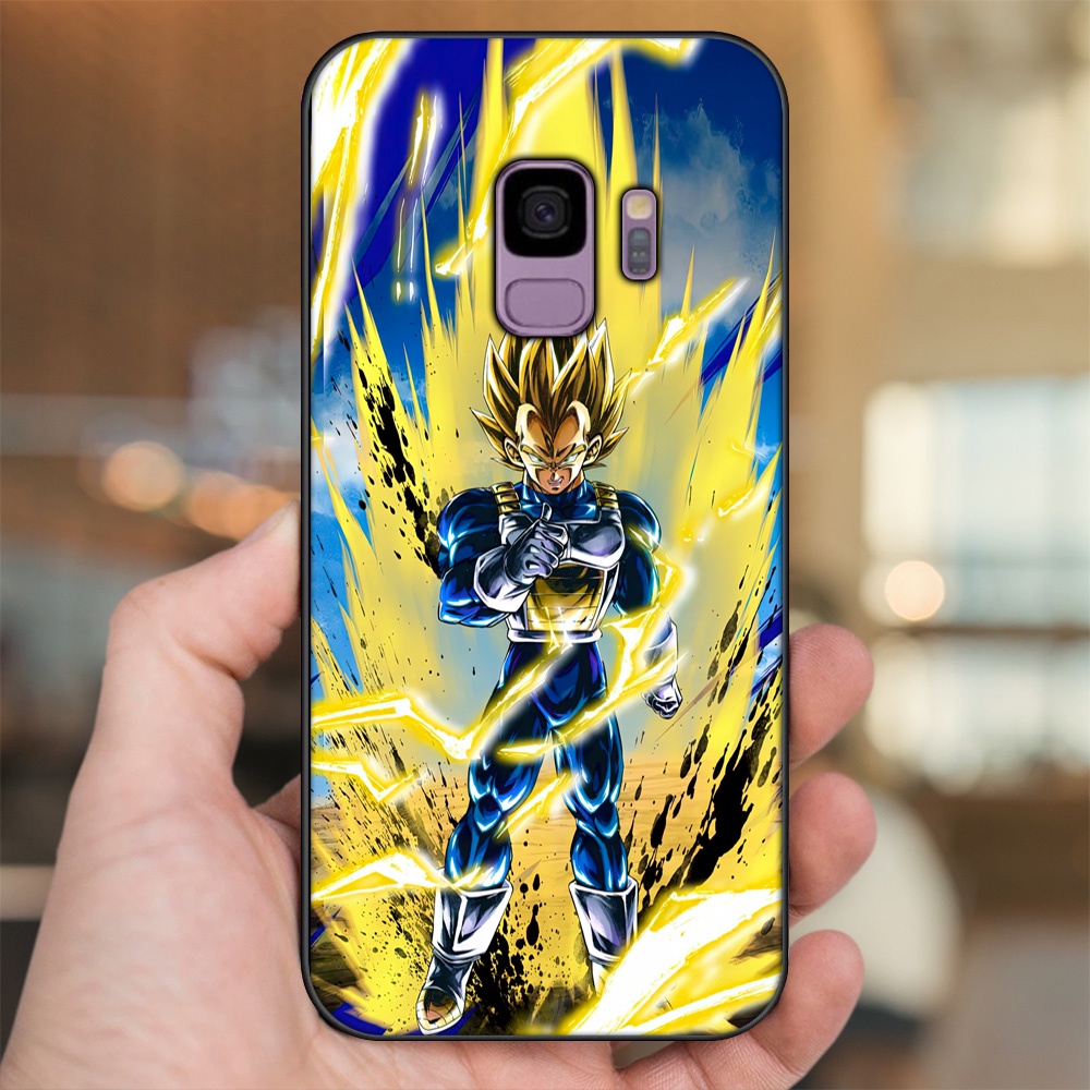Ốp lưng Samsung S9 viền đen in hình Vegeta Dragon Ball