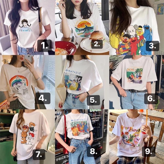Trả order áo phông [ combo 4c] note tên fb giúp e với nhé ạ