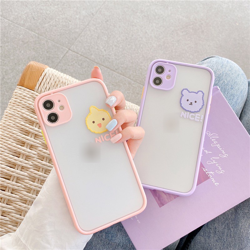 Ốp Onion iPhone bảo vệ camera động vật 4 màu iPhone 7 8 7 Plus 8 Plus X Xs Xr XsMax iPhone 11 11 Pro 11 Promax