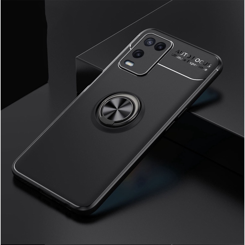Ốp Lưng Auto Focus OPPO A54 Cao Su Bracket Iring