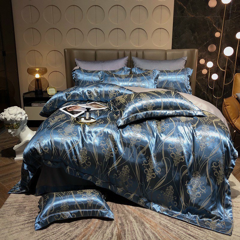 Bộ chăn ga gối ,Bộ Gấm Hoàng Gia Nhập Khẩu