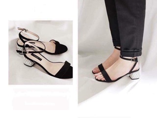 Sandal gót kiểu 5p