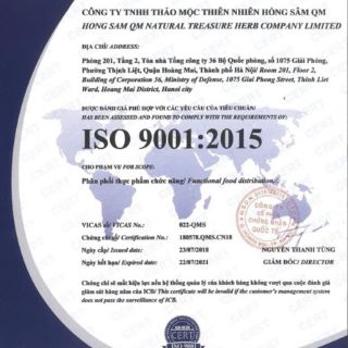 [HÀNG CHUẨN] TĂNG CÂN HỒNG SÂM QM HỘP 60 VIÊN
