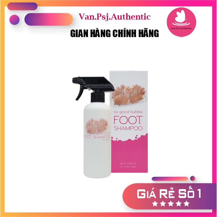 Dung dịch rửa và tẩy da chết chân Prreti So Good Bubble Foot Shampoo 400ml