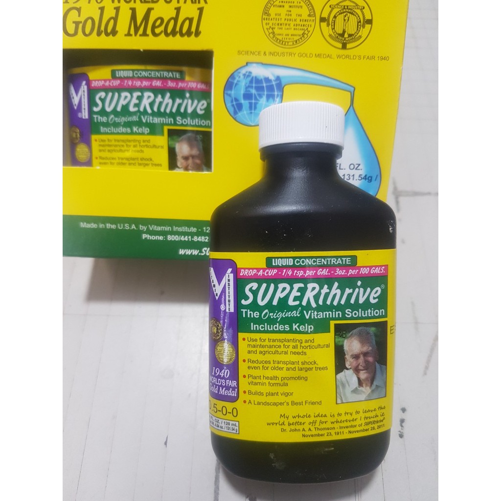 Siêu phẩm Superthrive 120ml - Mỹ - 50 loại chất kết hợp dành cho lan, cây cảnh [có ảnh cây đã sử dụng thuốc]