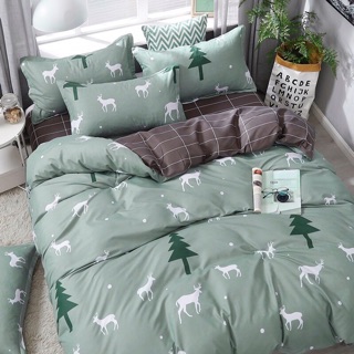Chăn ga gối 5 món cotton poly nhập