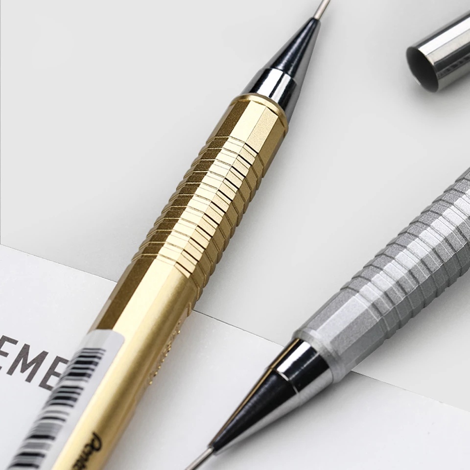 Bút Chì Kim Pentel P205 Ngòi 0.5mm | Đầu Bút Bằng Inox Chống Gỉ | Ruột Chì Tự Xoay Cho Nét Chì Luôn Đều Nhau