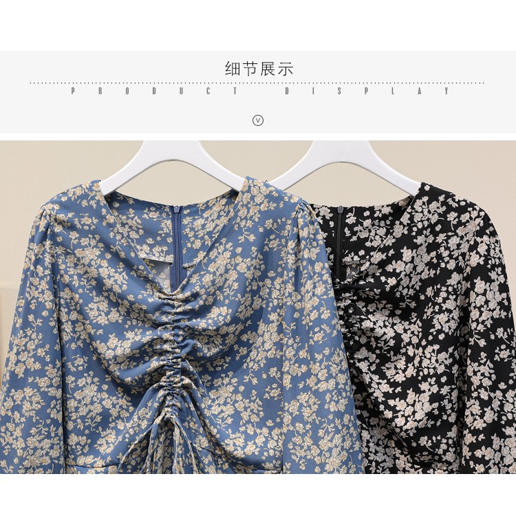 🌸Hàng Order🌸 Váy Hoa Nhí Bigsize Rút Ngực Kèm Khăn Quàng Cổ Nữ Tính Cổ Điển 🌸Hàng Quảng Châu | BigBuy360 - bigbuy360.vn