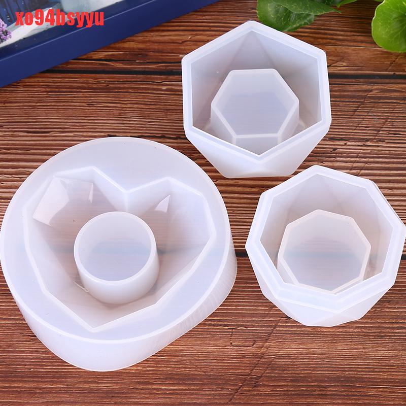 Khuôn Silicon Làm Giá Đỡ Đèn Cầy DIY Hình Chậu Hoa Xo94Bsyu