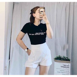 Quần short khoá Chìm cạp cao