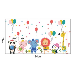 Decal dán tường Các con thú ngộ nghĩnh01