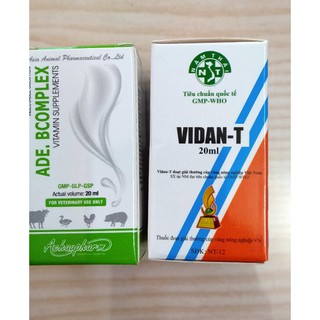 bộ tiêm dưỡng gà sau đá, hổ trợ gà khò Vidant, adebcomplex