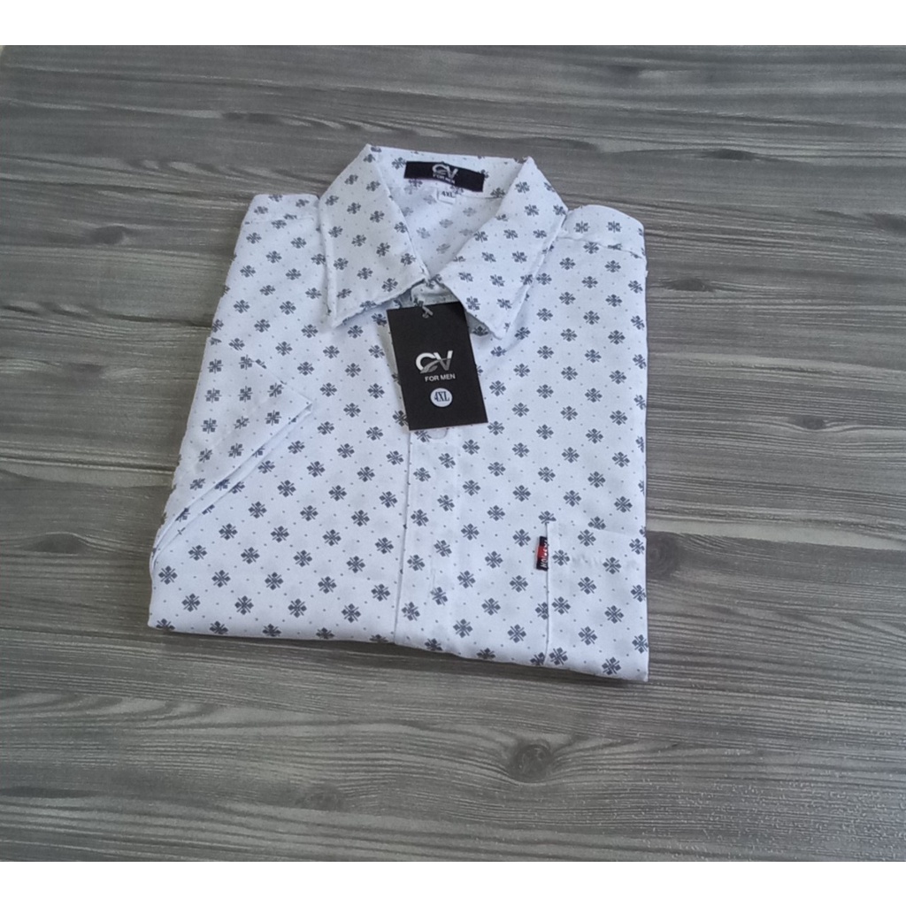 Áo sơ mi nam trung niên ngắn tay form rộng họa tiết chất cotton thoáng mát | BigBuy360 - bigbuy360.vn