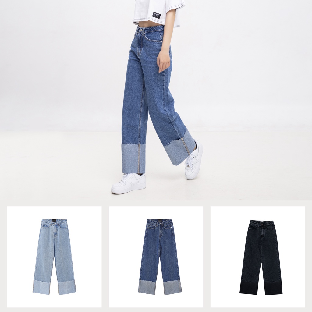 Quần Jeans Nữ Form Suông Feller