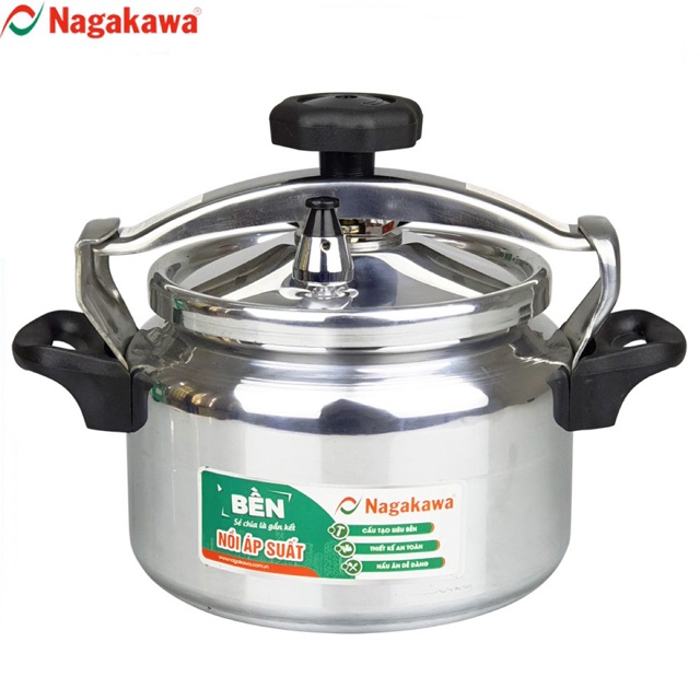 Nồi áp suất chính hãng Nagakawa siêu đẹp 4L và 5L