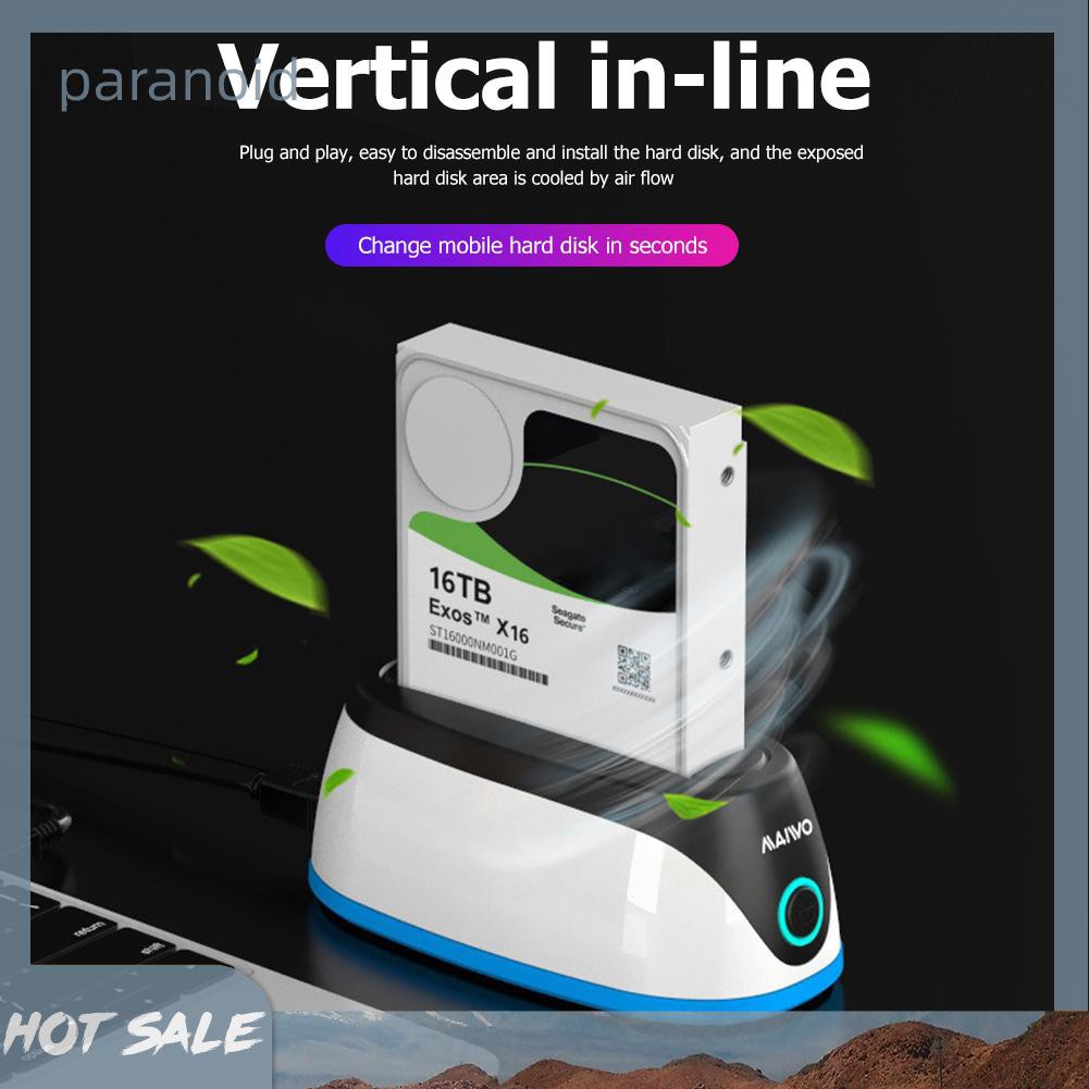 Ổ Cứng Ngoài Paranoid MAIWO K306A USB 3.0 HDD SSD Station 2.5 / 3.5 inch | BigBuy360 - bigbuy360.vn