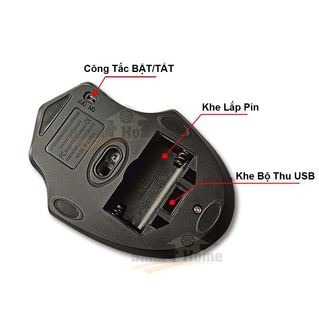 Chuột Không Dây Wireless Mouse IMICE G-1800 , Chuột Máy Tính Không Dây Chính Hãng Wireless 2.4Ghz 800/1200/1600 DPI