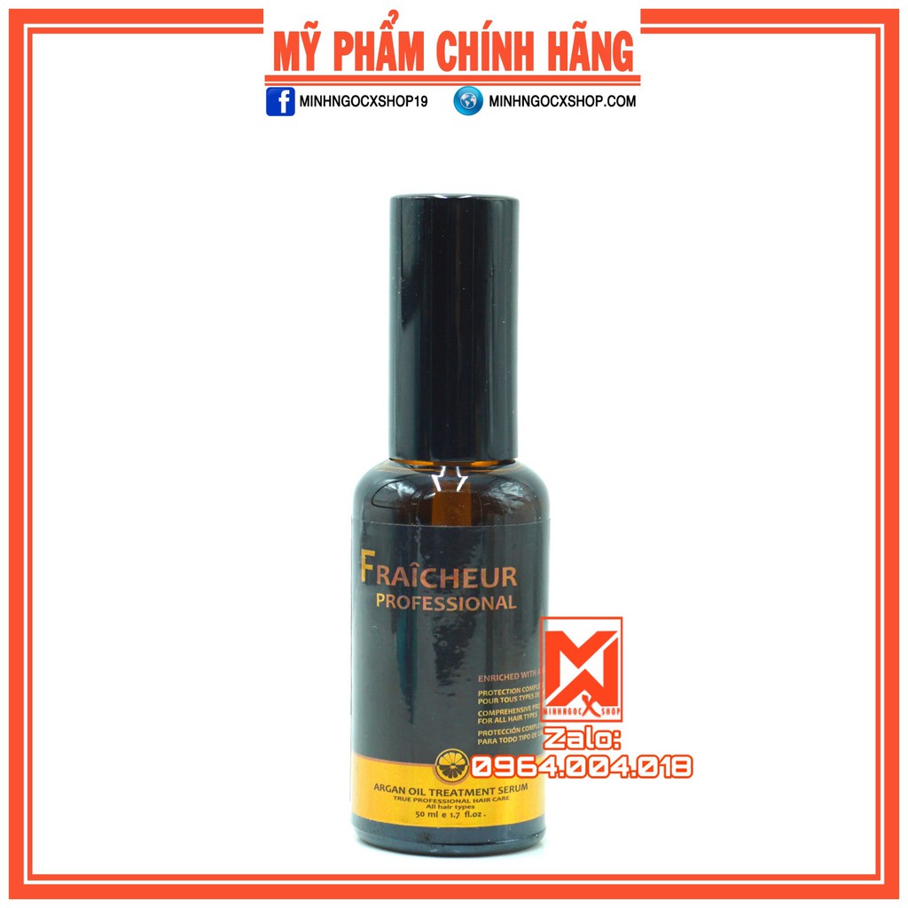 TINH DẦU DƯỠNG TÓC FRAICHEUR ARGAN OIL TREATMENT SERUM 50ML - CHÍNH HÃNG