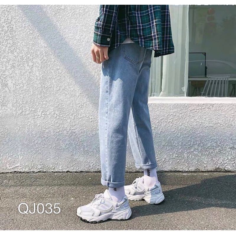 Quần Jean Nam Baggy Basic Xanh Bạc | BigBuy360 - bigbuy360.vn