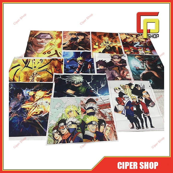 Tranh vải Dragon Ball - One Piece - Naruto 30x40cm - Giao Ngẫu nhiên