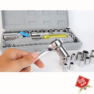 Bộ dụng cụ sữa chữa 40 món chuyên dụng cho xe máy, ô tô