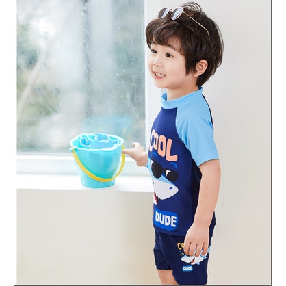 [10 -35kg] Đồ Bơi Cho Bé Trai/ Áo Tắm Bé Trai  Hình Cá Mập Mã BT-21
