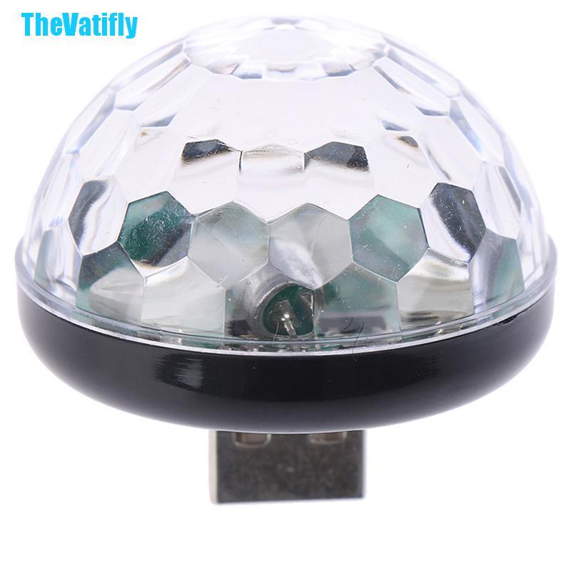 1 Đèn Led Rgb Mini Usb Nhiều Màu Sắc Trang Trí Nội Thất Xe Hơi