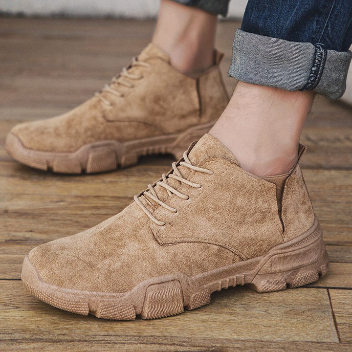 Giày Thể Thao Cao Cổ Nam Da Lộn KB026