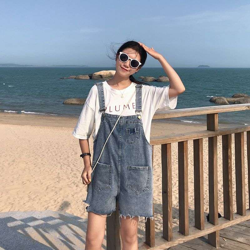 [Mã FADIRECT20 giảm 20K đơn 150K] [Hàng có sẵn] Quần Yếm jumpsuit nữ Ulzzang Quảng Châu QYN1 | WebRaoVat - webraovat.net.vn